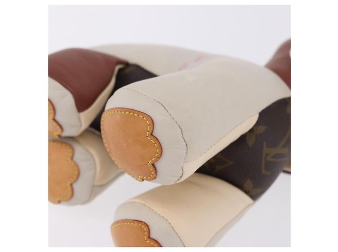 LOUIS VUITTON Monogram Dudu Oscar Cane di peluche Pelle Beige GI0251 Auth 167589A - vista 15