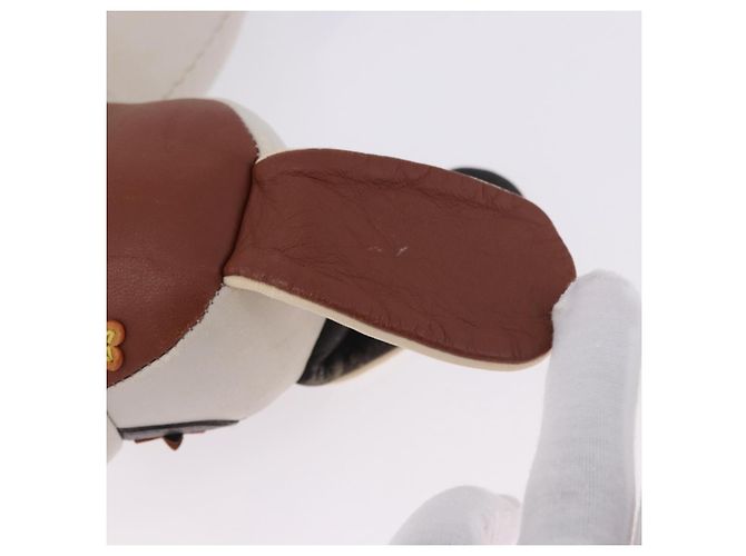 LOUIS VUITTON Monogram Dudu Oscar Cane di peluche Pelle Beige GI0251 Auth 167589A - vista 18