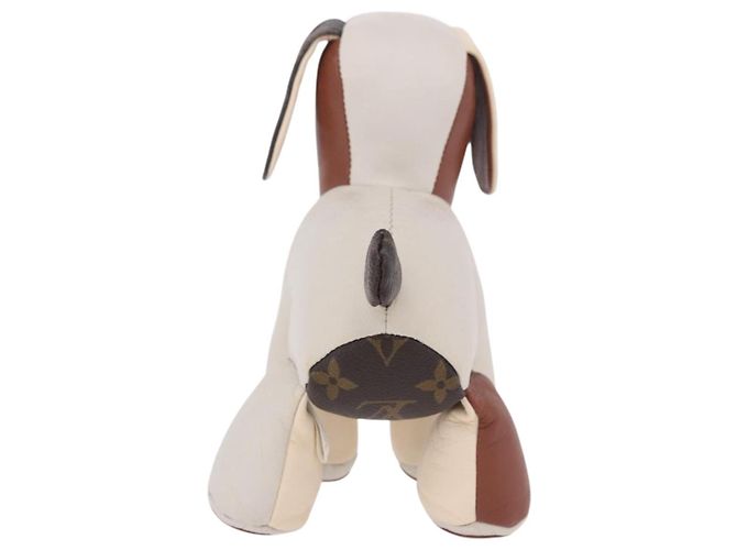 LOUIS VUITTON Monogram Dudu Oscar Cane di peluche Pelle Beige GI0251 Auth 167589A - vista 2