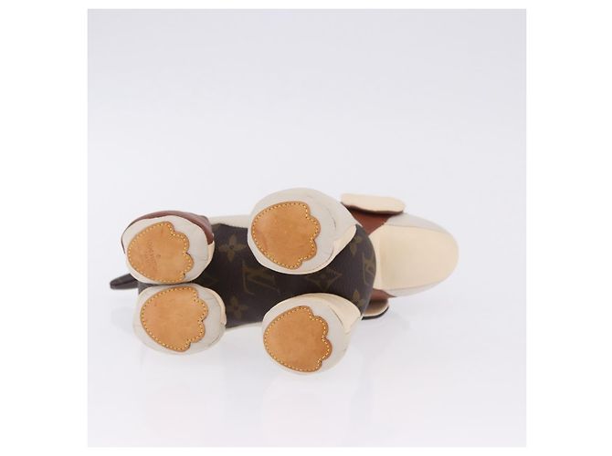 LOUIS VUITTON Monogram Dudu Oscar Cane di peluche Pelle Beige GI0251 Auth 167589A - vista 8