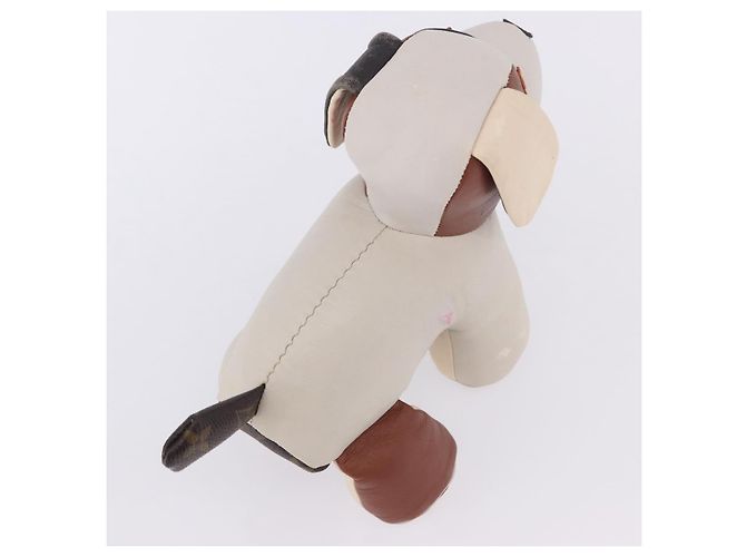 LOUIS VUITTON Monogram Dudu Oscar Cane di peluche Pelle Beige GI0251 Auth 167589A - vista 9