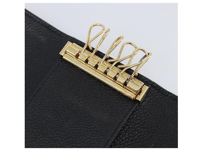 LOUIS VUITTON Empreinte Multicles 6 Key Case Black M64421 LV Auth 203628 - view 10