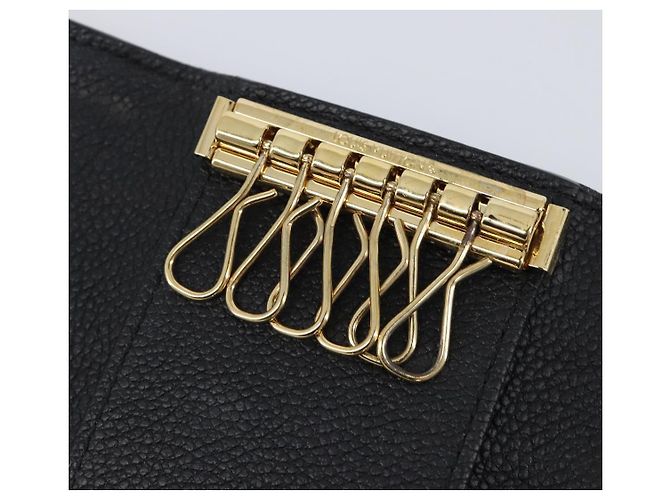 LOUIS VUITTON Empreinte Multicles 6 Key Case Black M64421 LV Auth 203628 - view 9
