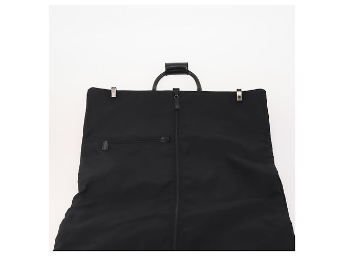 Funda para prendas GUCCI Nylon Negro Plata Auth bs36902 - vista 10