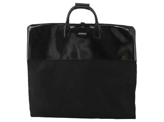 Funda para prendas GUCCI Nylon Negro Plata Auth bs36902 - vista 13