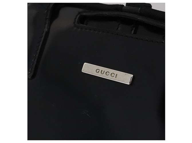 Funda para prendas GUCCI Nylon Negro Plata Auth bs36902 - vista 18
