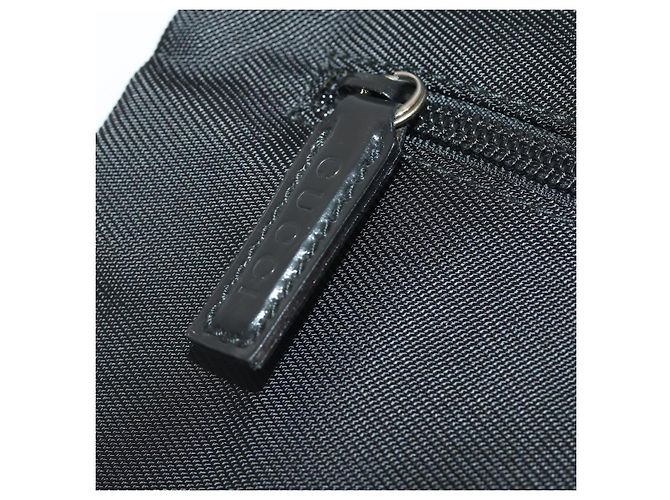 Funda para prendas GUCCI Nylon Negro Plata Auth bs36902 - vista 23