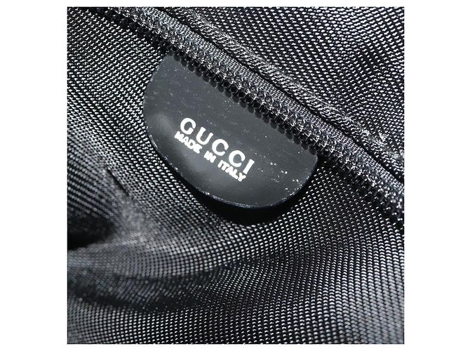 Funda para prendas GUCCI Nylon Negro Plata Auth bs36902 - vista 25