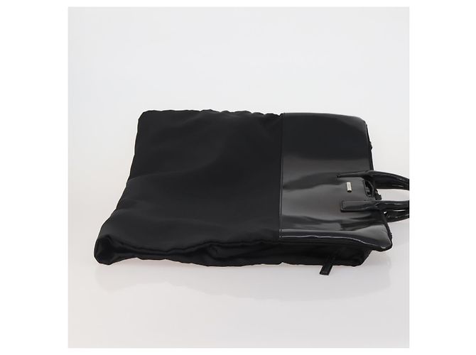 Funda para prendas GUCCI Nylon Negro Plata Auth bs36902 - vista 3