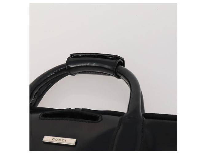 Funda para prendas GUCCI Nylon Negro Plata Auth bs36902 - vista 8