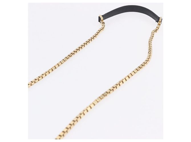 Borsa a tracolla Salvatore Ferragamo Gancini Chain in pelle nera e oro autentica 204374A - vista 15