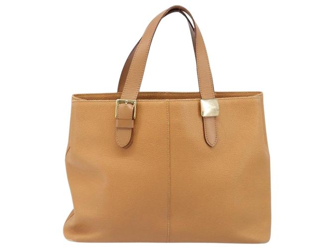 Borsa a mano BURBERRY in pelle beige e oro Auth 201376 D'oro - vista 13