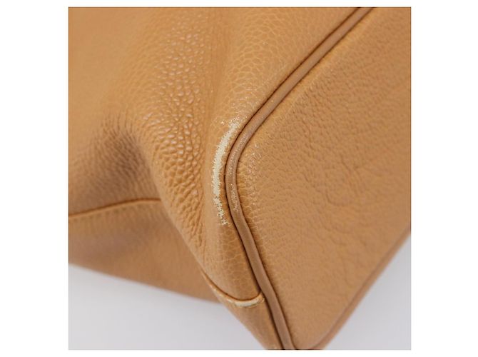 Borsa a mano BURBERRY in pelle beige e oro Auth 201376 D'oro - vista 14