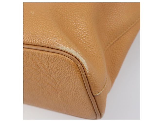 Borsa a mano BURBERRY in pelle beige e oro Auth 201376 D'oro - vista 15
