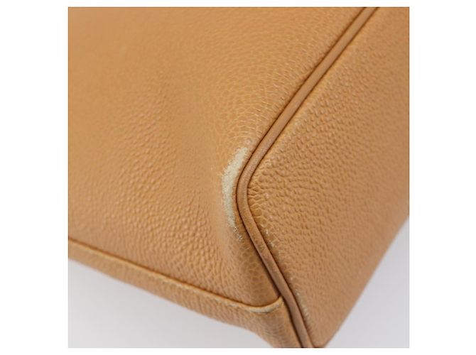Borsa a mano BURBERRY in pelle beige e oro Auth 201376 D'oro - vista 16