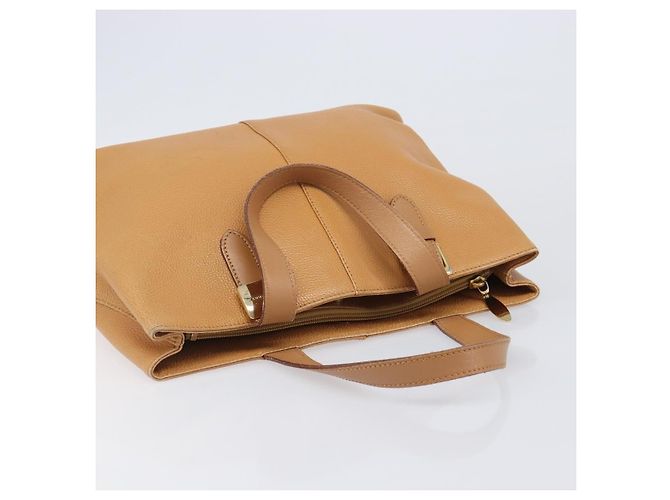 Borsa a mano BURBERRY in pelle beige e oro Auth 201376 D'oro - vista 6