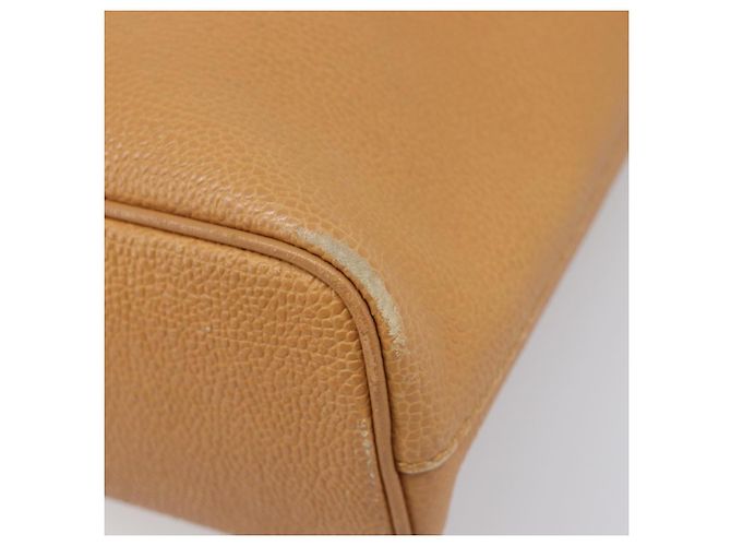 Borsa a mano BURBERRY in pelle beige e oro Auth 201376 D'oro - vista 9
