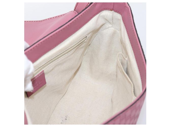 Bolso GUCCI Micro GG Canvas Guccissima de cuero Pink Gold 308452 Auth 201514 Rosa Dorado - vista 20