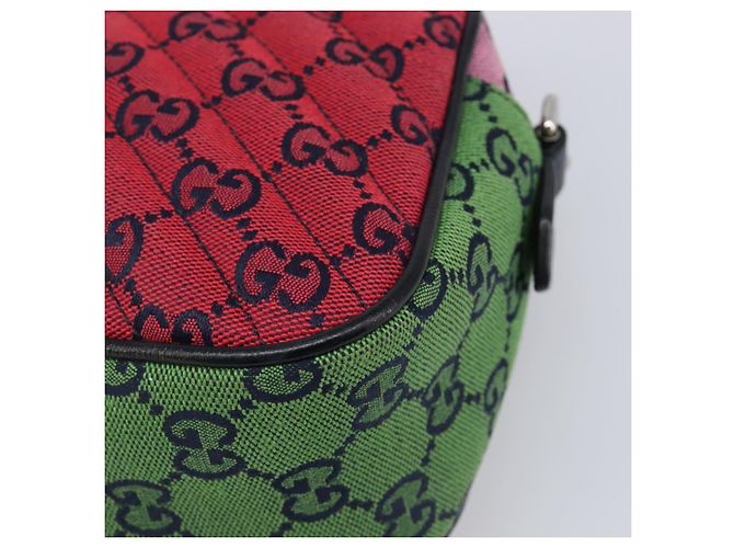 Borsa a catena GUCCI GG Canvas GG Marmont Multicolor Silver 447632 Auth 203621 Argento Multicolore - vista 15