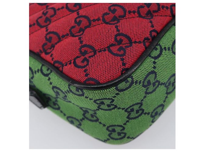 Borsa a catena GUCCI GG Canvas GG Marmont Multicolor Silver 447632 Auth 203621 Argento Multicolore - vista 16