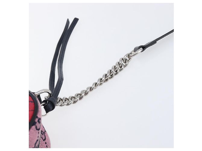 Borsa a catena GUCCI GG Canvas GG Marmont Multicolor Silver 447632 Auth 203621 Argento Multicolore - vista 9