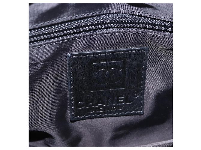 Borsa a tracolla CHANEL Sports Line Matelasse Canvas Black Silver CC Auth 204730V Nero Argento - vista 23