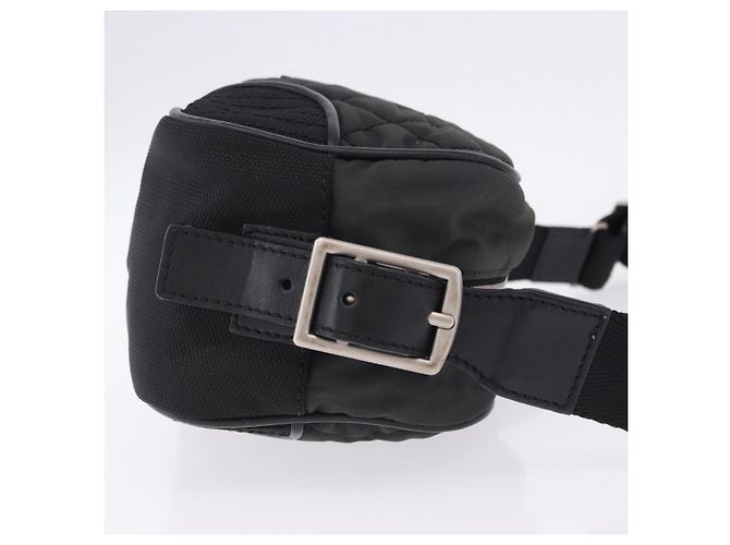 Borsa a tracolla CHANEL Sports Line Matelasse Canvas Black Silver CC Auth 204730V Nero Argento - vista 3