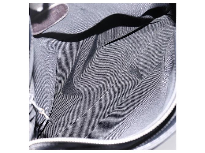 CHANEL Tote Bag Kaviarleder Schwarz Silber CC Auth 201476 - Ansicht 11