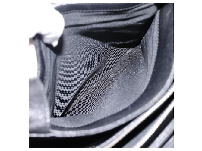 CHANEL Tote Bag Kaviarleder Schwarz Silber CC Auth 201476 - Ansicht 29