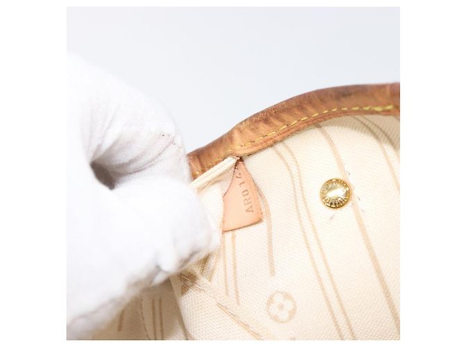 Borsa Tote LOUIS VUITTON Damier Azur Neverfull PM N41362 LV Auth 204046A - vista 12