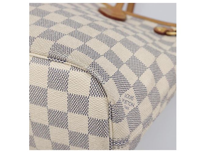 Borsa Tote LOUIS VUITTON Damier Azur Neverfull PM N41362 LV Auth 204046A - vista 15