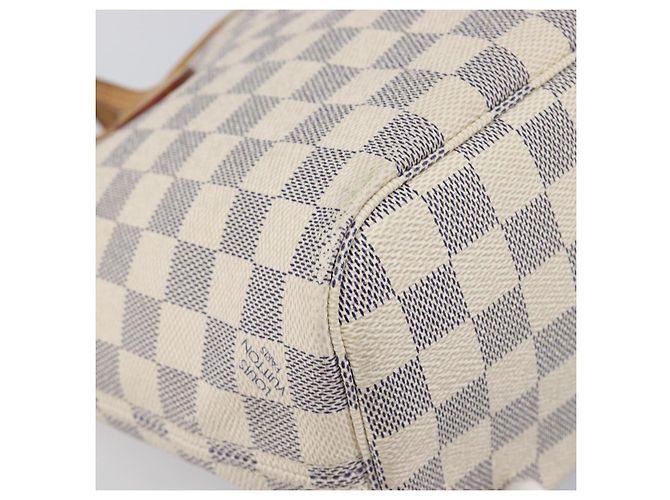 Borsa Tote LOUIS VUITTON Damier Azur Neverfull PM N41362 LV Auth 204046A - vista 16