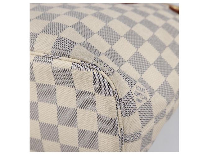 Borsa Tote LOUIS VUITTON Damier Azur Neverfull PM N41362 LV Auth 204046A - vista 17