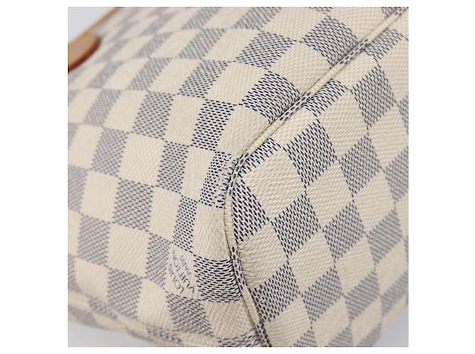 Borsa Tote LOUIS VUITTON Damier Azur Neverfull PM N41362 LV Auth 204046A - vista 18
