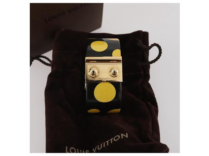 Bracciale LOUIS VUITTON Vernis Infinity Dot Yayoi Kusama Black LV Auth 204141V Nero - vista 12
