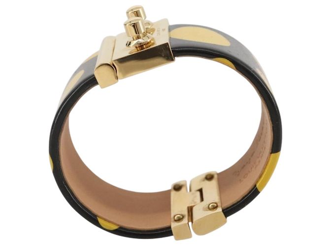 Bracciale LOUIS VUITTON Vernis Infinity Dot Yayoi Kusama Black LV Auth 204141V Nero - vista 4