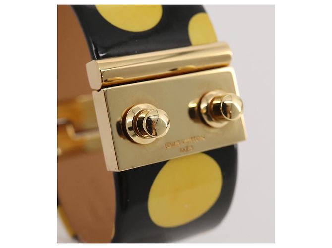 Bracciale LOUIS VUITTON Vernis Infinity Dot Yayoi Kusama Black LV Auth 204141V Nero - vista 7