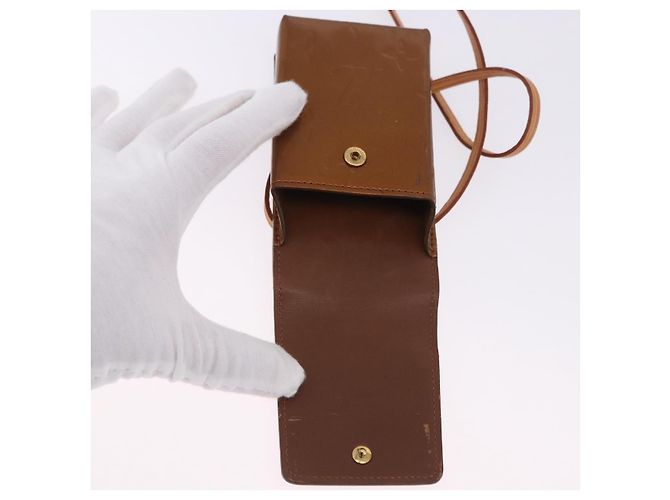LOUIS VUITTON Monogram Vernis Walker Wallet Bronze M91154 LV Auth bs36810 Bronce - vista 10