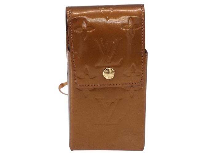 LOUIS VUITTON Monogram Vernis Walker Wallet Bronze M91154 LV Auth bs36810 Bronce - vista 13