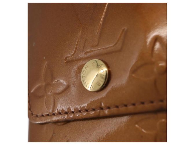 LOUIS VUITTON Monogram Vernis Walker Wallet Bronze M91154 LV Auth bs36810 Bronce - vista 17