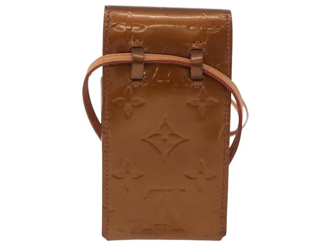 LOUIS VUITTON Monogram Vernis Walker Wallet Bronze M91154 LV Auth bs36810 Bronce - vista 2