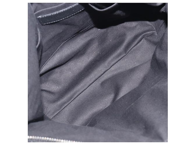 Borsa a Pochette BALENCIAGA Pile Black Silver Auth 203606A Nero Argento - vista 10