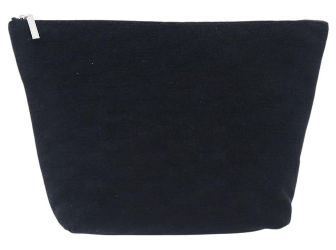 Borsa a Pochette BALENCIAGA Pile Black Silver Auth 203606A Nero Argento - vista 13