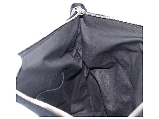 Borsa a Pochette BALENCIAGA Pile Black Silver Auth 203606A Nero Argento - vista 17