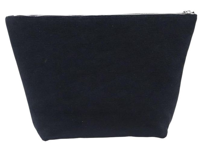 Borsa a Pochette BALENCIAGA Pile Black Silver Auth 203606A Nero Argento - vista 2