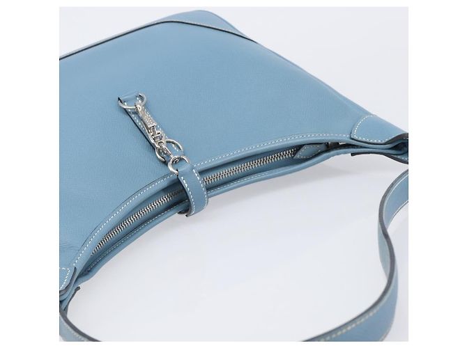 Hermès Borsa a tracolla HERMES Epsom Trim 31 in pelle blu argento Auth yk20897M - vista 14