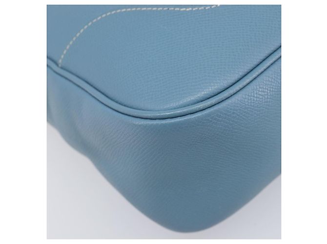 Hermès Borsa a tracolla HERMES Epsom Trim 31 in pelle blu argento Auth yk20897M - vista 17