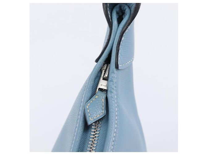Hermès Borsa a tracolla HERMES Epsom Trim 31 in pelle blu argento Auth yk20897M - vista 25