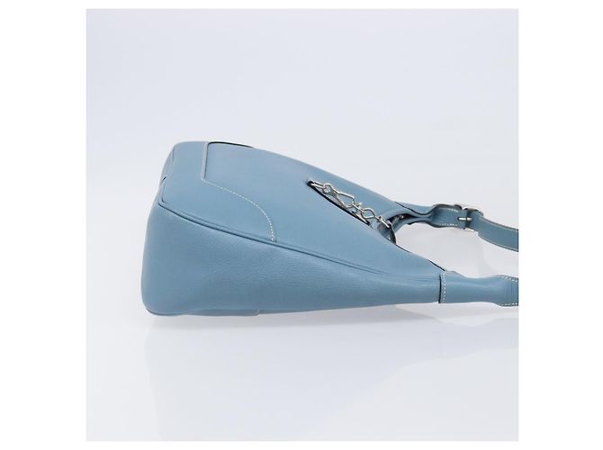 Hermès Borsa a tracolla HERMES Epsom Trim 31 in pelle blu argento Auth yk20897M - vista 3