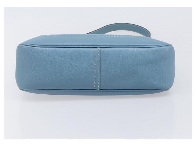 Hermès Borsa a tracolla HERMES Epsom Trim 31 in pelle blu argento Auth yk20897M - vista 5